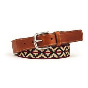 Very Rare La Matera Trucha Woven Leather Belt Size 32/ NWOT